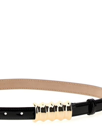 Khaite Calfskin Leather Belt - Black