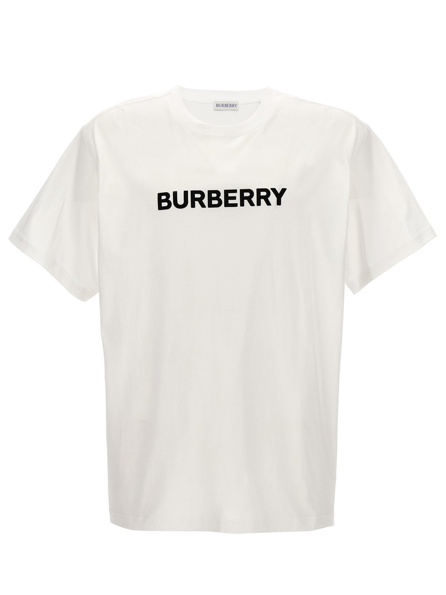 T-Shirt by Burberry for men in cotton white features an on trend silhouette, perfectly showcasing a on trend and crew neckline for an elevated aesthetic.