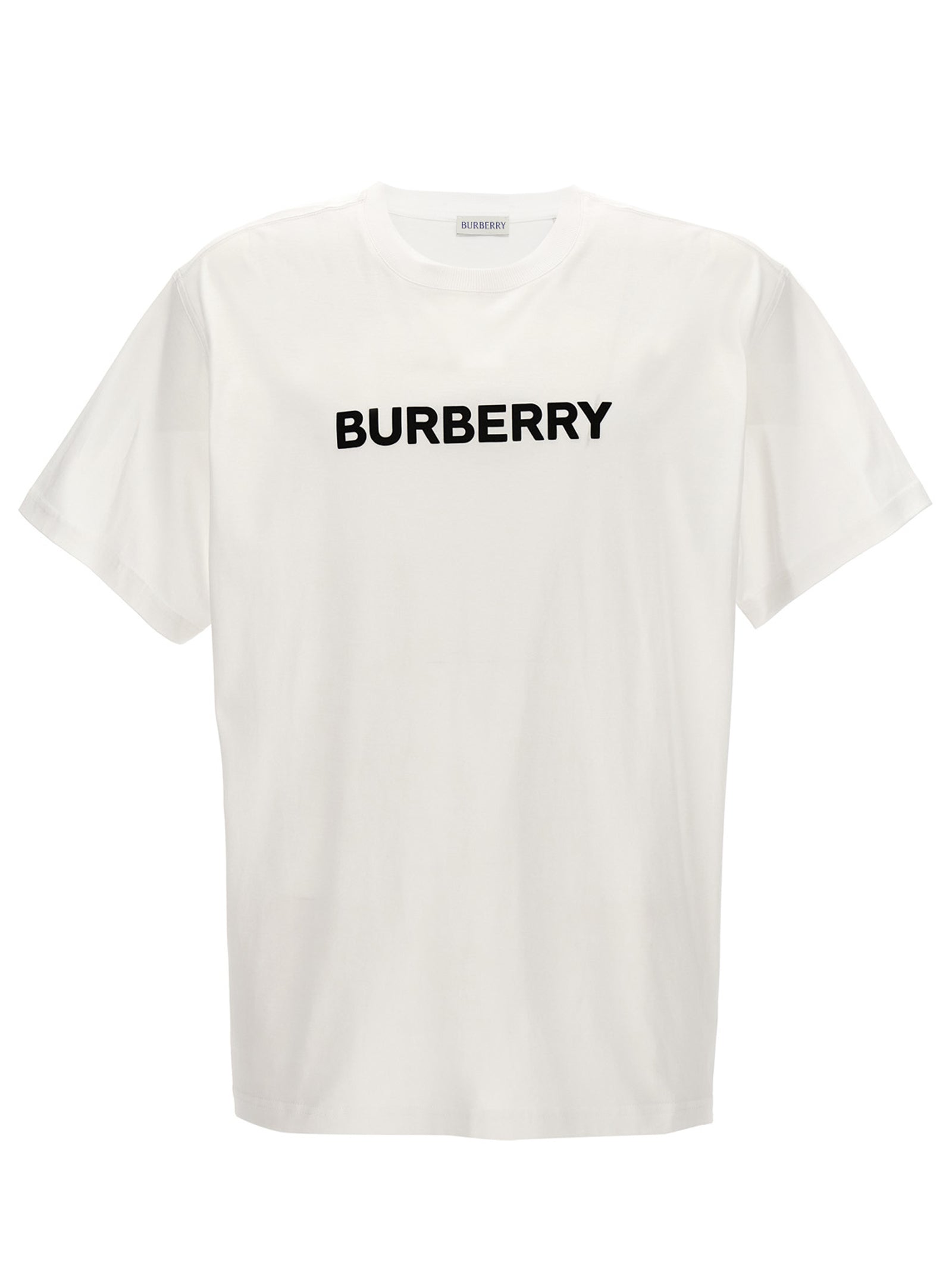 T-Shirt by Burberry for men in cotton white features an on trend silhouette, perfectly showcasing a on trend and crew neckline for an elevated aesthetic.