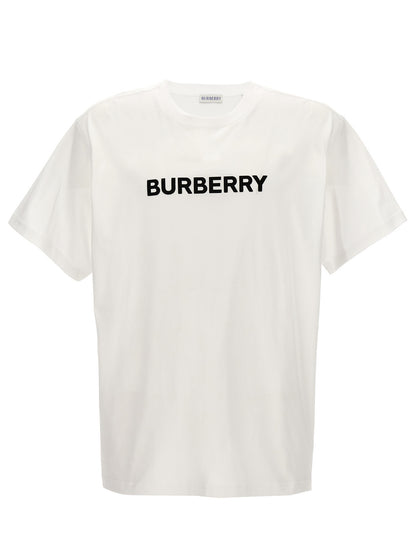 T-Shirt by Burberry for men in cotton white features an on trend silhouette, perfectly showcasing a on trend and crew neckline for an elevated aesthetic.