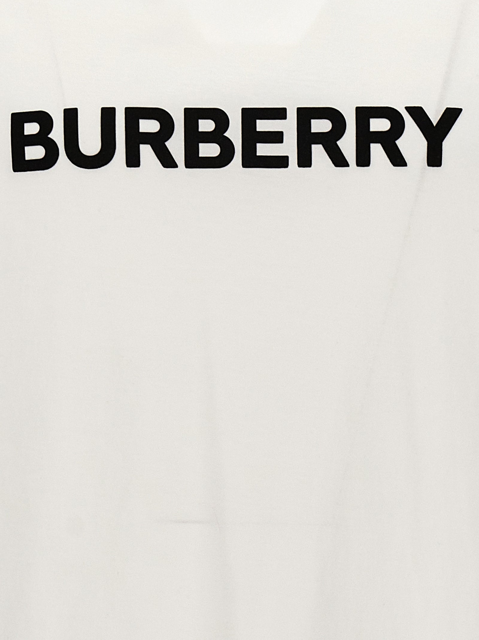 T-Shirt by Burberry for men in cotton white showcases a chic silhouette, artfully detailed with a chic and for a chic finish.