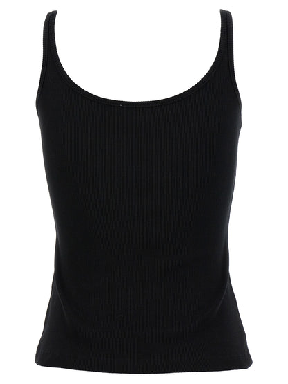 T-Shirt by Off-White for women in stretch cotton black & white showcases a fashionable silhouette, elegantly detailed with a fashionable and for a sophisticated, high-fashion look.