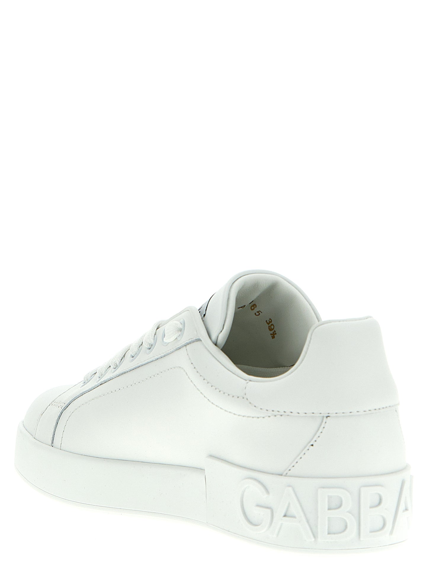 Sneakers by Dolce & Gabbana for women in calfskin leather white features an versatile design from the Women's Low Top Calfskin Leather Sneakers collection, highlighting a versatile low-top style for a premium, high-fashion look.