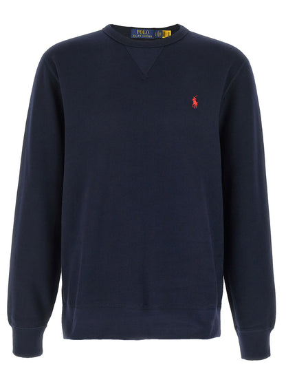Sweatshirt by Polo Ralph Lauren for men in cotton polyester blue presents a smart casual silhouette, featuring a smart casual crew neckline and for a sophisticated look.