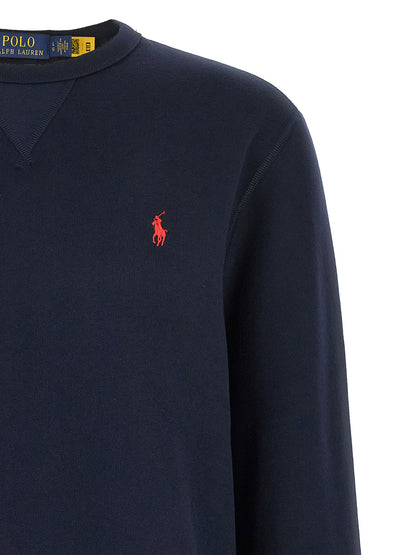 Sweatshirt by Polo Ralph Lauren for men in cotton polyester blue features an exquisite silhouette, showcasing and details for a exquisite look.