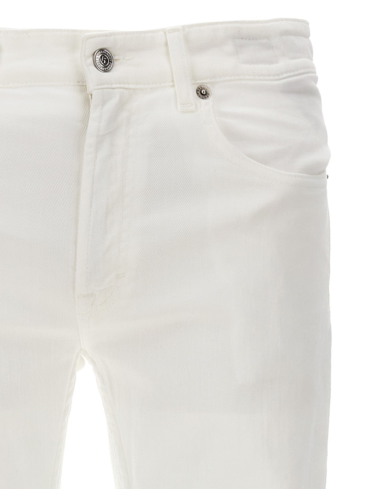 Jeans by Department 5 for men in stretch denim cotton white & signature features a refined silhouette with a refined straight-leg, defined by a and a refined long for a refined finish.