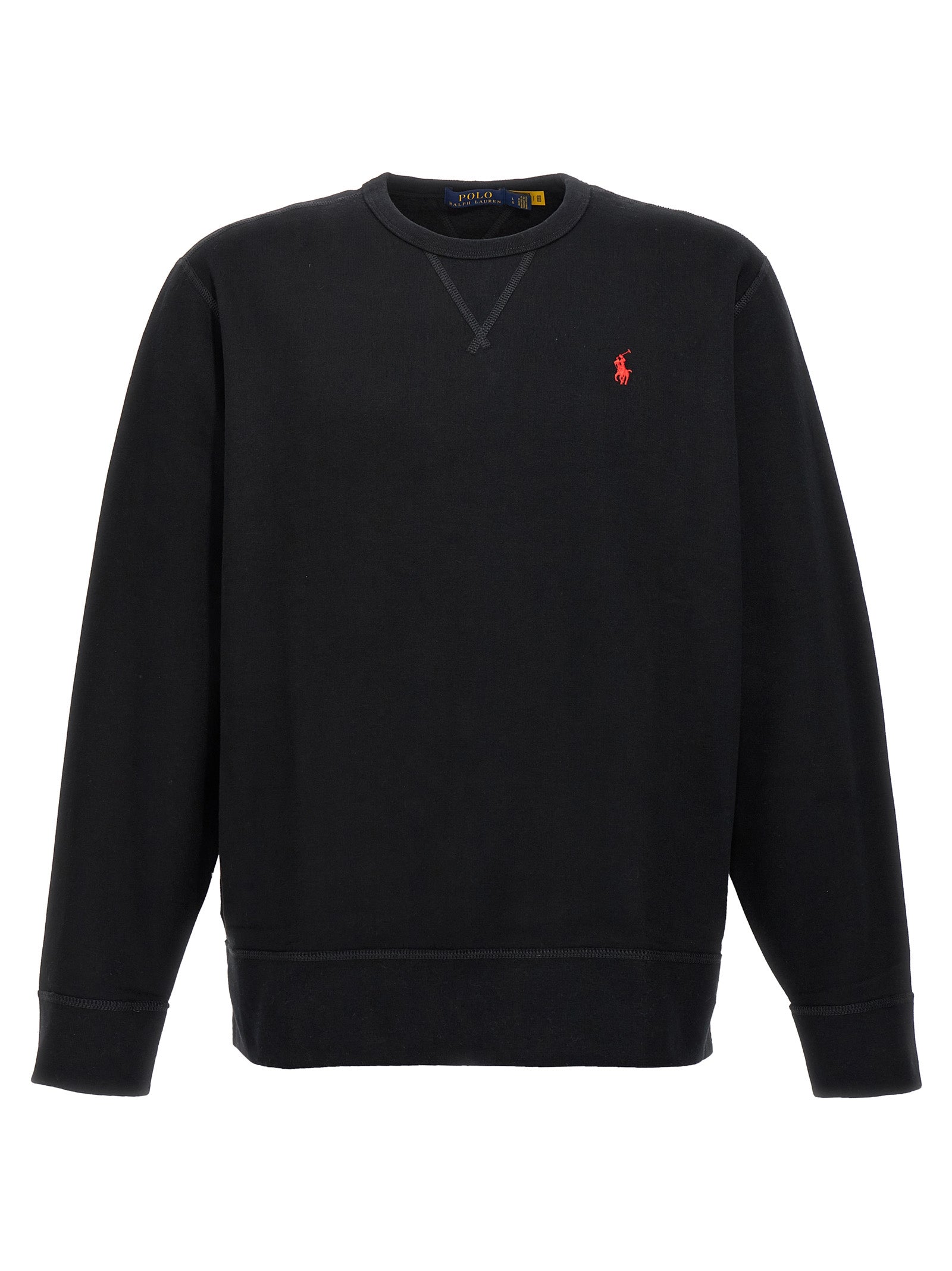 Sweatshirt by Polo Ralph Lauren for men in cotton polyester black features an magnificent silhouette, showcasing a sophisticated crew neckline and long-sleeve detail for a truly magnificent finish.