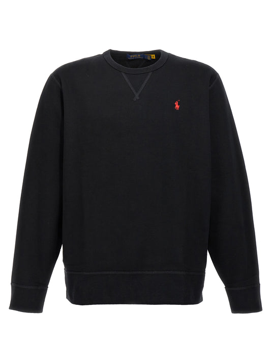 Sweatshirt by Polo Ralph Lauren for men in cotton polyester black features an magnificent silhouette, showcasing a sophisticated crew neckline and long-sleeve detail for a truly magnificent finish.