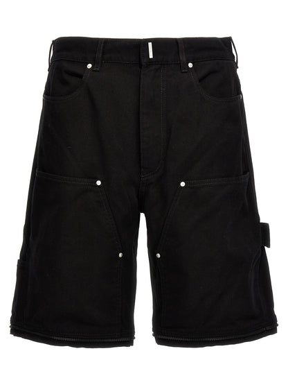 Jeans by Givenchy for men in denim cotton black features an sartorial and long with a cut for a sartorial finish.
