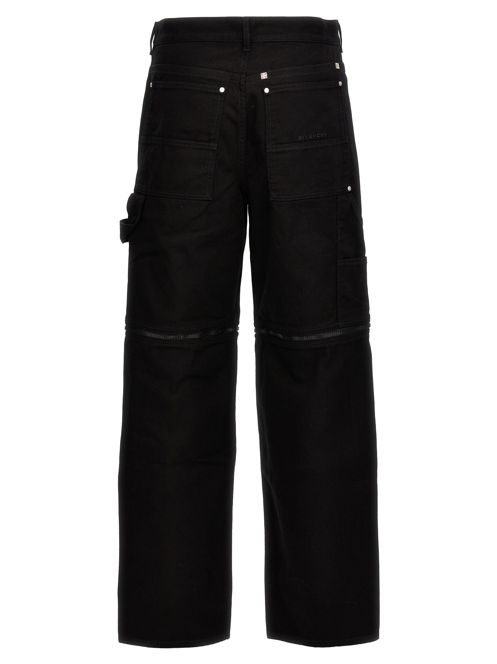 Jeans by Givenchy for men in denim cotton black features a polished silhouette with a polished , reaching a polished long and finished with a polished .
