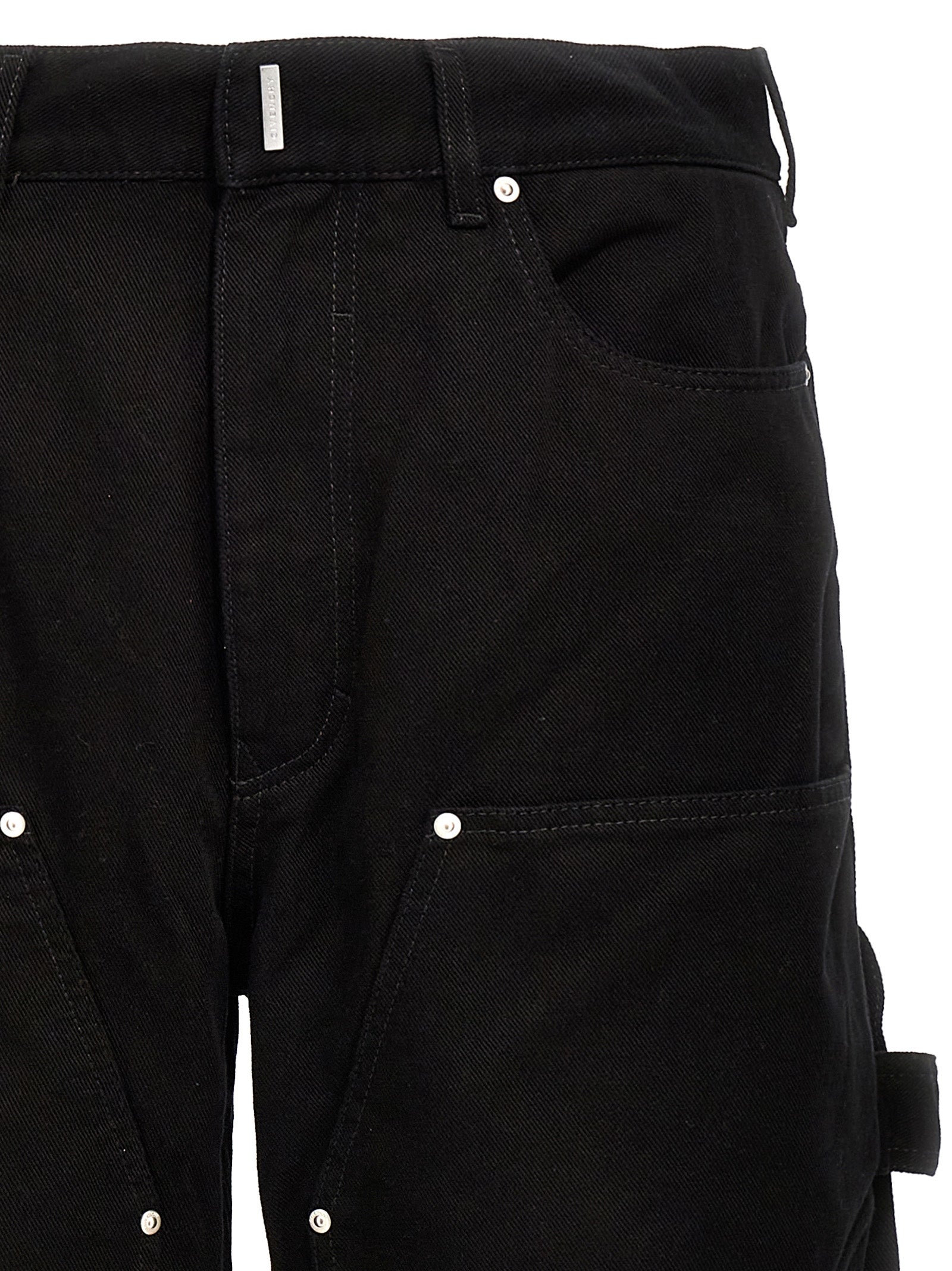 Jeans by Givenchy for men in denim cotton black features an sophisticated and with a precise long, creating a sophisticated and sophisticated silhouette.