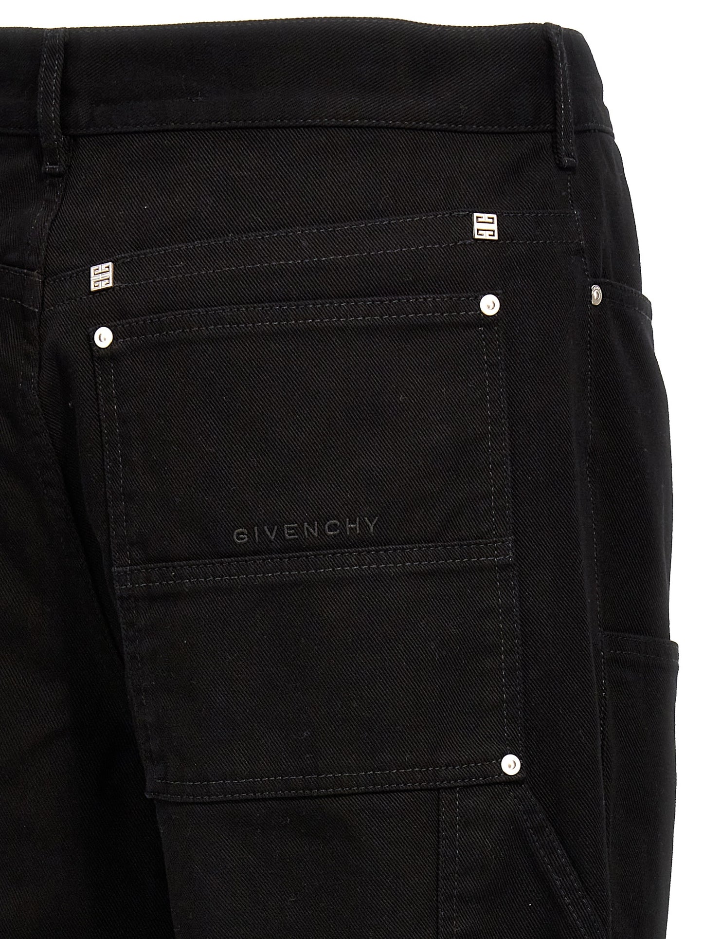 Jeans by Givenchy for men in denim cotton black features a refined silhouette with a refined , defined by a and a refined long for a refined finish.