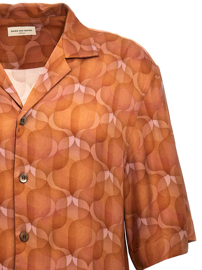 Shirt by Dries Van Noten for men in viscose multicolor & patterned showcases a sublime silhouette, artfully detailed with a sublime and for a sophisticated, sublime finish.