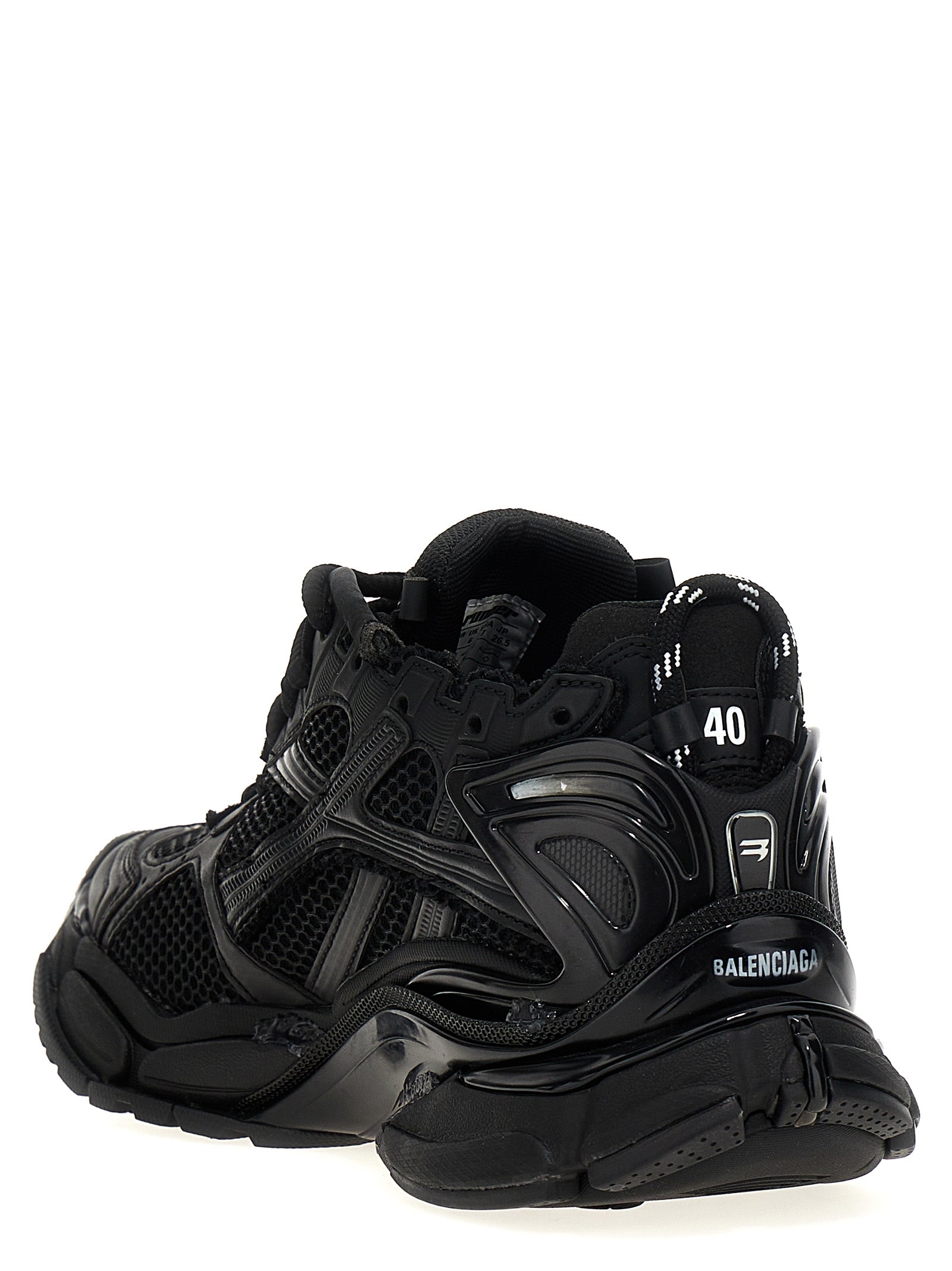 Athletic Sneakers by Balenciaga for men in polyester & polyurethane gradient & black features an exquisite silhouette, showcasing the premium athletic style of the Men's Athletic Polyester & Polyurethane Sneakers with an exquisite finish.