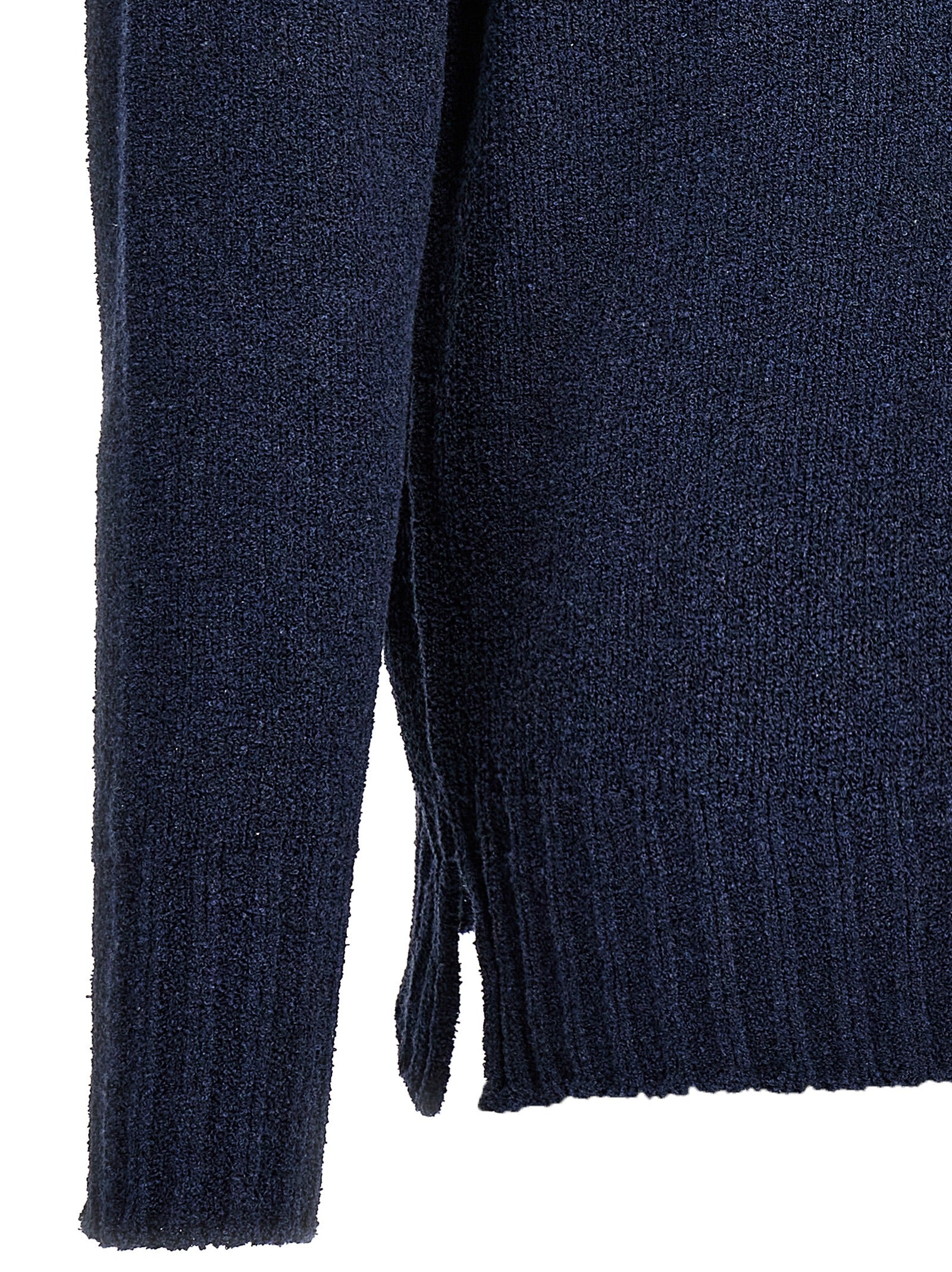 Cardigan by MA'RY'YA for men in polyamide modacrylic & cotton blue showcases a luxurious silhouette, meticulously detailed with a sophisticated and for a refined finish.