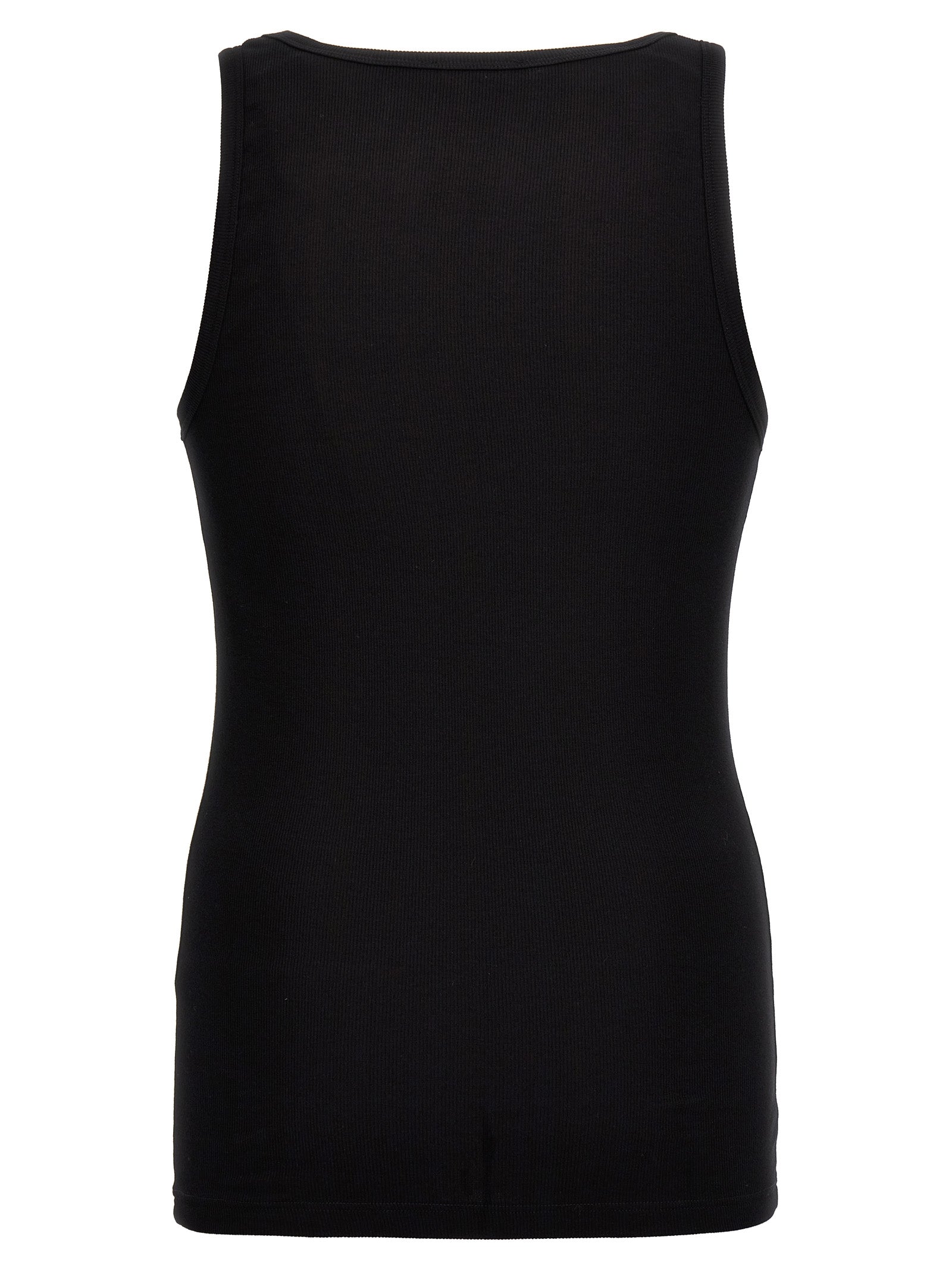 Tank Top by Versace for men in stretch cotton black & signature showcases a sumptuous silhouette, artfully detailed with a sumptuous round neckline and for a truly sumptuous finish.