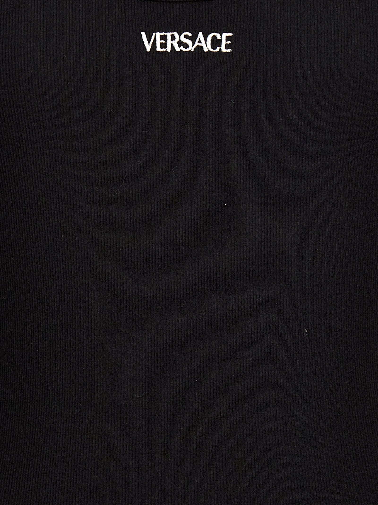 Tank Top by Versace for men in stretch cotton black & signature showcases a meticulous silhouette, artfully finished with a meticulous and for a sophisticated, meticulous look.