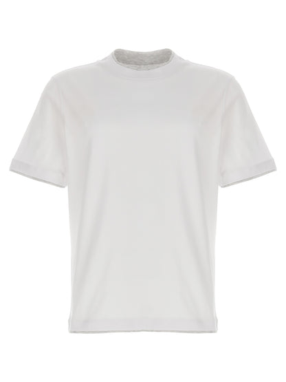 T-Shirt by Brunello Cucinelli for men in cotton white features an on trend silhouette, perfectly showcasing a on trend and for an elevated aesthetic.