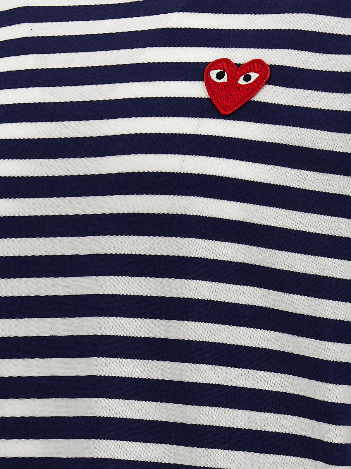 Comme Des Garçons Play Blue Cotton Long Sleeve T-Shirt