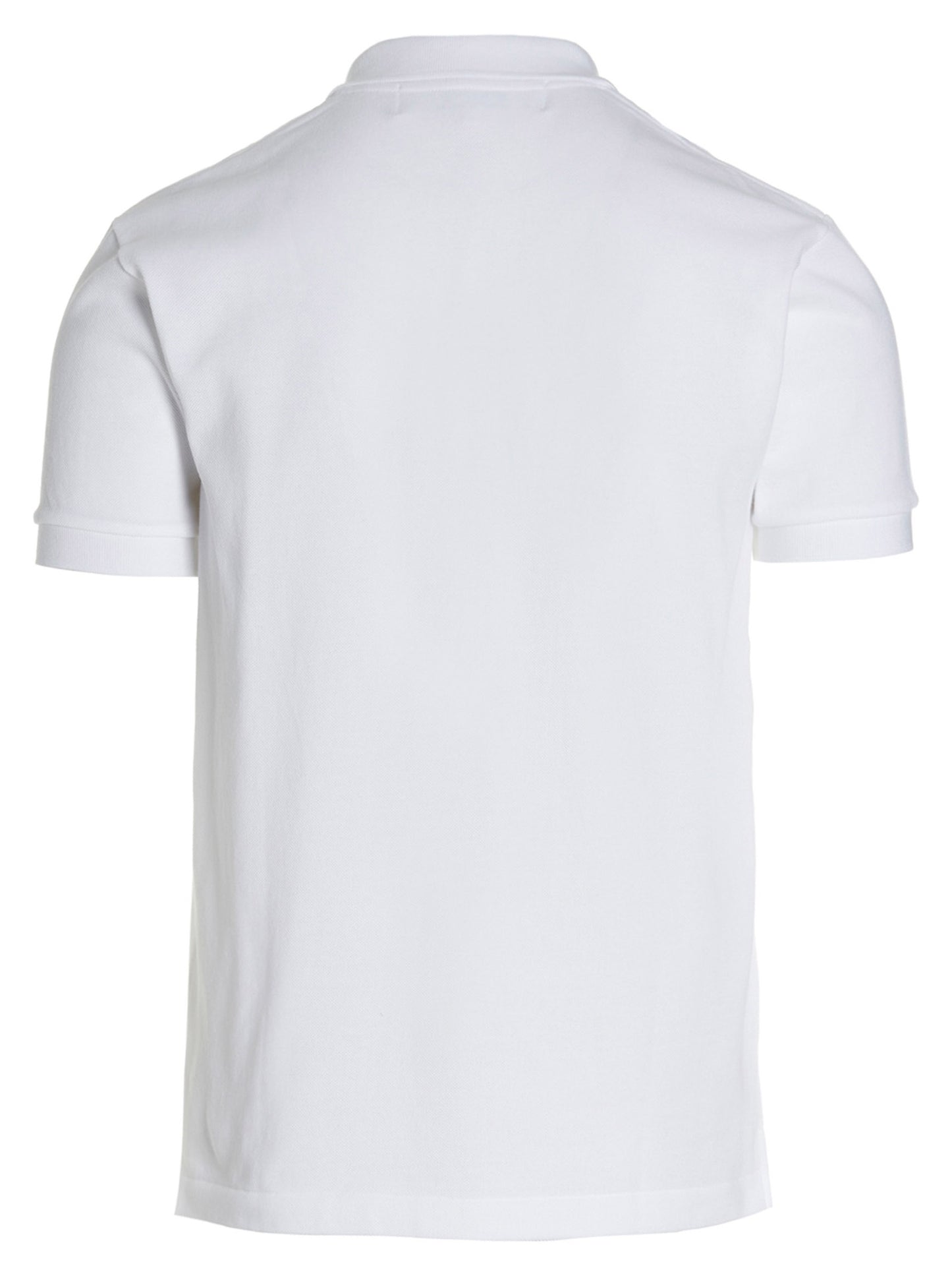 Polo Shirt by Comme Des Garçons Play for men in cotton white features a eye catching silhouette, showcasing a refined and for a eye catching finish.