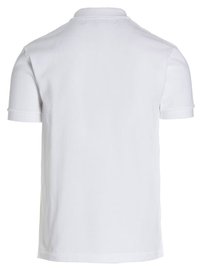 Polo Shirt by Comme Des Garçons Play for men in cotton white features a eye catching silhouette, showcasing a refined and for a eye catching finish.