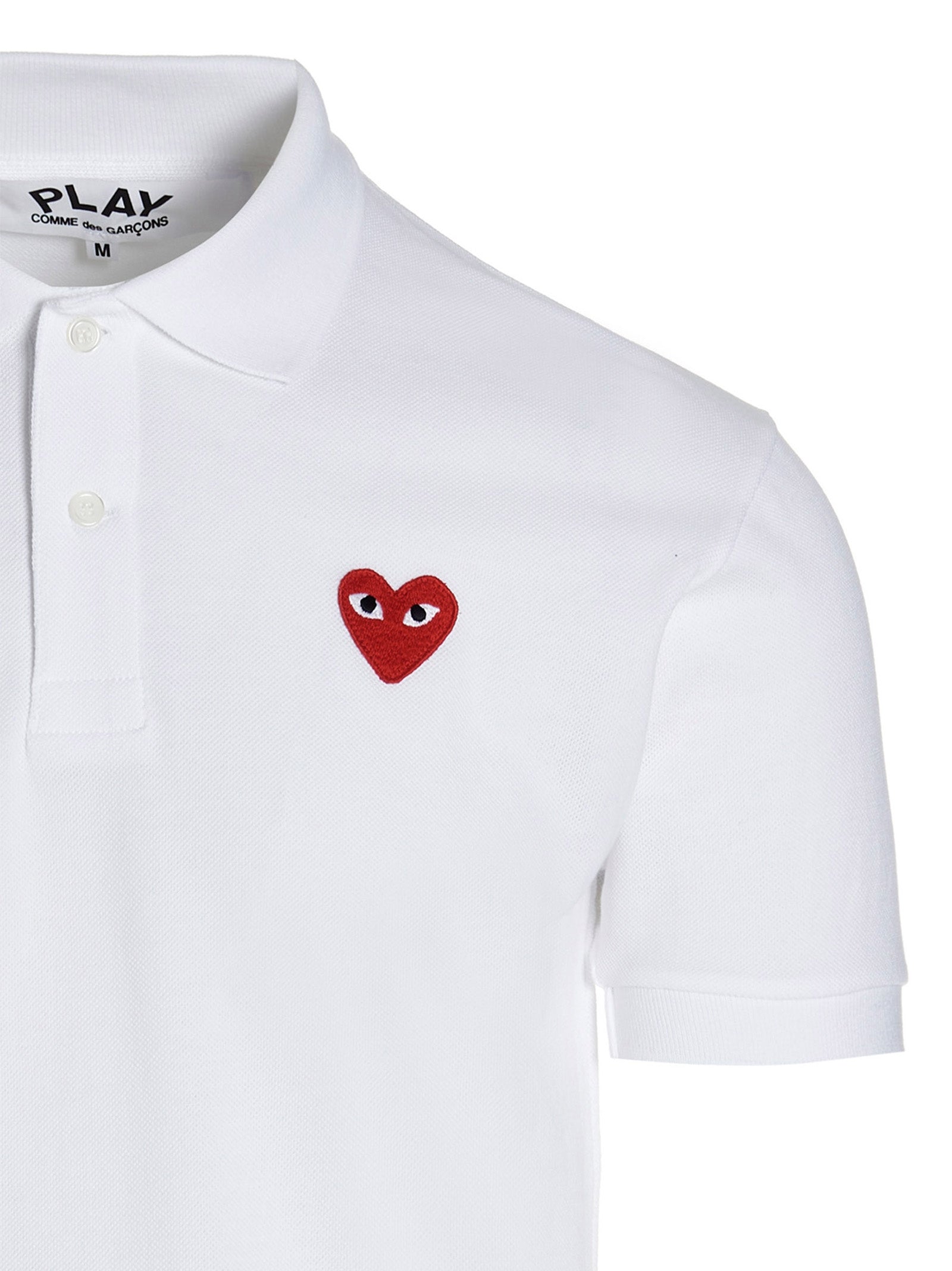 Polo Shirt by Comme Des Garçons Play for men in cotton white showcases a enviable silhouette, featuring a refined and for a enviable finish.