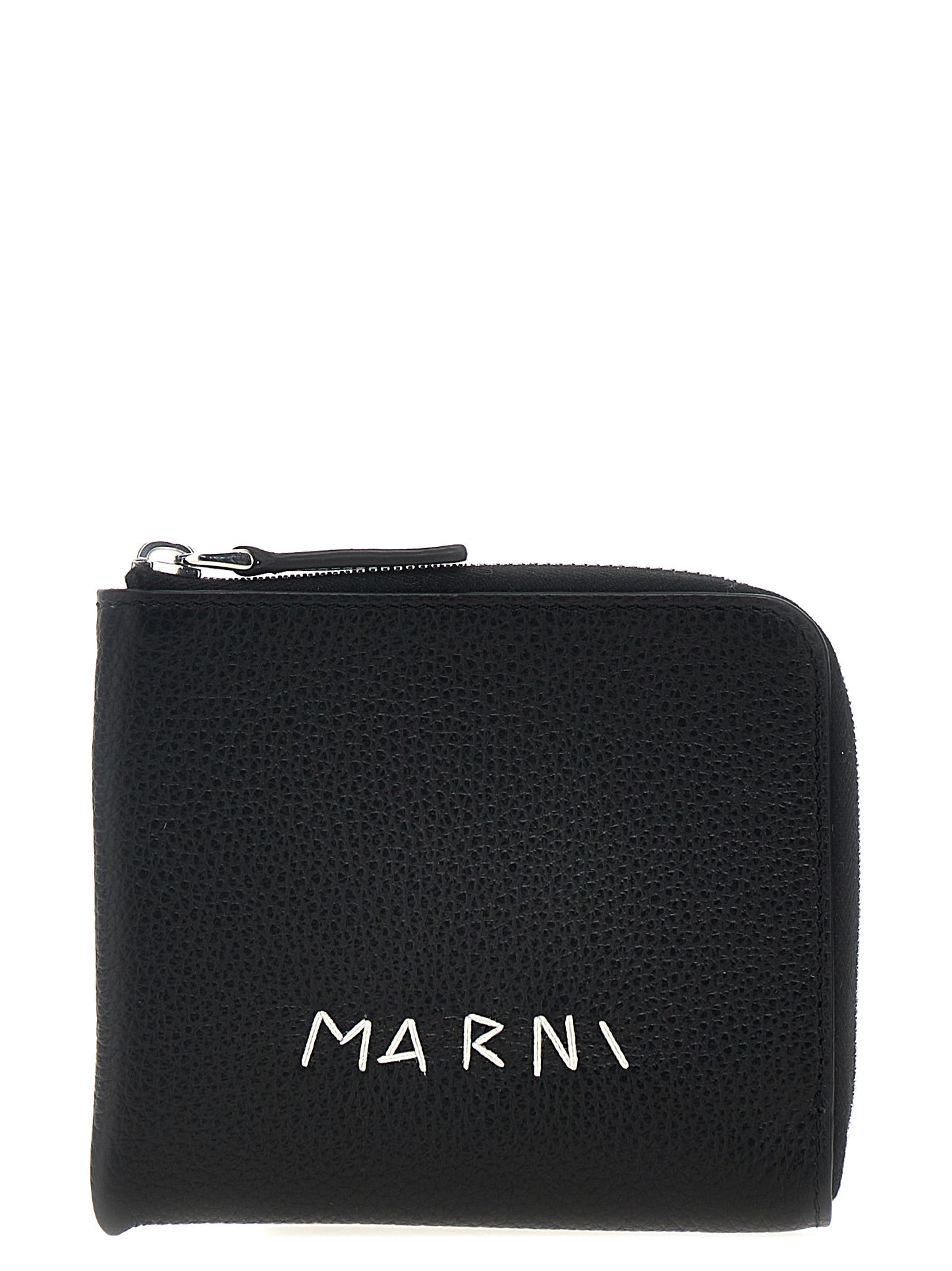 Wallet by Marni for men in bos taurus calfskin leather black presents a architectural silhouette from the Bos Taurus Calfskin Leather Wallet collection, showcasing architectural for a architectural finish.