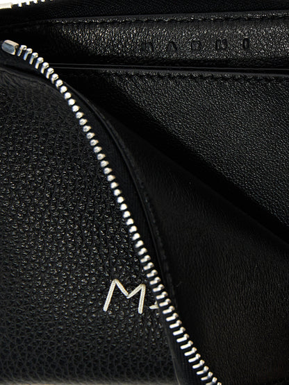 Wallet by Marni for men in bos taurus calfskin leather black features a sleek silhouette, showcasing the sleek Bos Taurus Calfskin Leather Wallet design with sophisticated for a premium look.