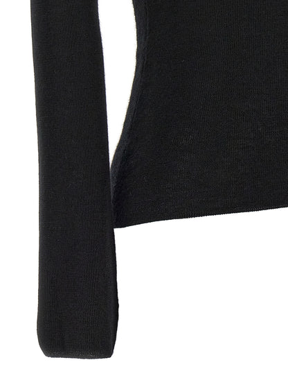 Cardigan by Tom Ford for women in cashmere silk black features an crisp silhouette, showcasing a sophisticated and detail for a truly crisp finish.