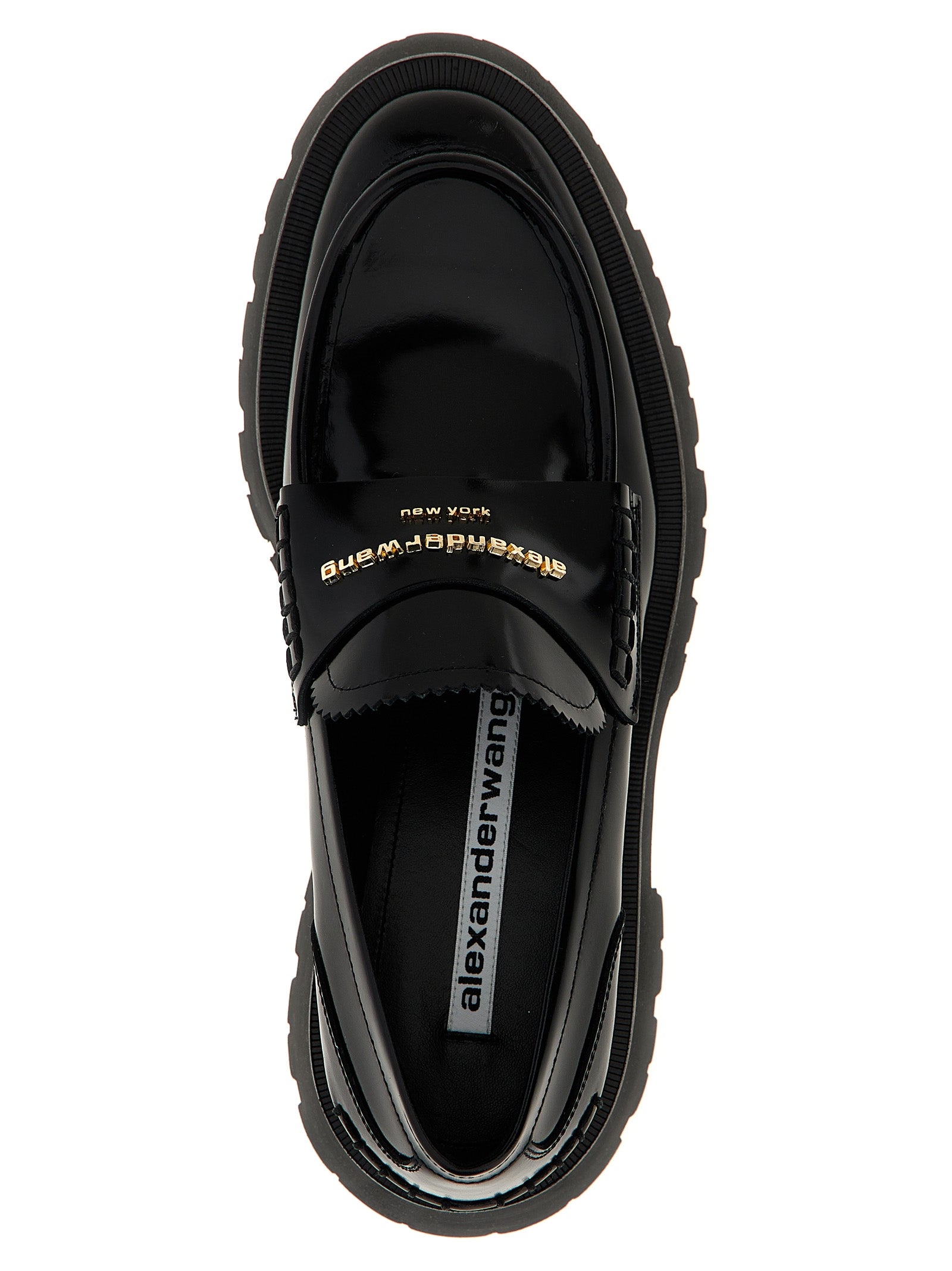 This Flat Loafer Slip-On Shoes by Alexander Wang for women in bos taurus cowhide leather black features an exquisite silhouette from the Women's Bos Taurus Cowhide Leather Flat Loafer Slip-On Shoes collection, defined by a sophisticated flat and elegant .