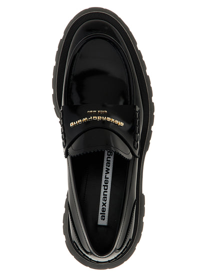 This Flat Loafer Slip-On Shoes by Alexander Wang for women in bos taurus cowhide leather black features an exquisite silhouette from the Women's Bos Taurus Cowhide Leather Flat Loafer Slip-On Shoes collection, defined by a sophisticated flat and elegant .