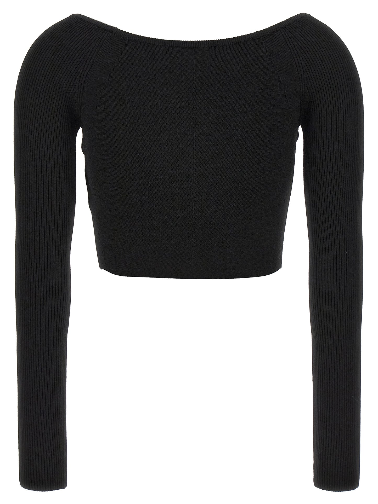 Cardigan by Diesel for women in viscose & polyester black & patterned features an impeccable silhouette, showcasing a sophisticated boat neckline and detail for a truly impeccable finish.