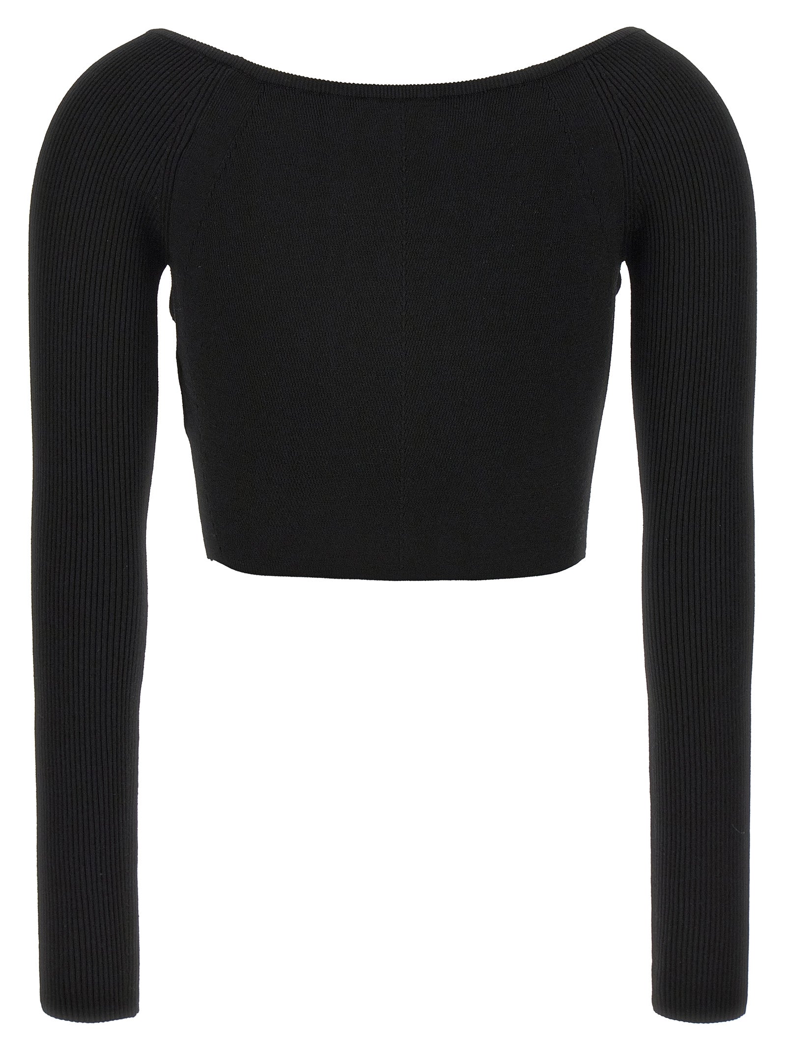 Cardigan by Diesel for women in viscose & polyester black & patterned features an impeccable silhouette, showcasing a sophisticated boat neckline and detail for a truly impeccable finish.