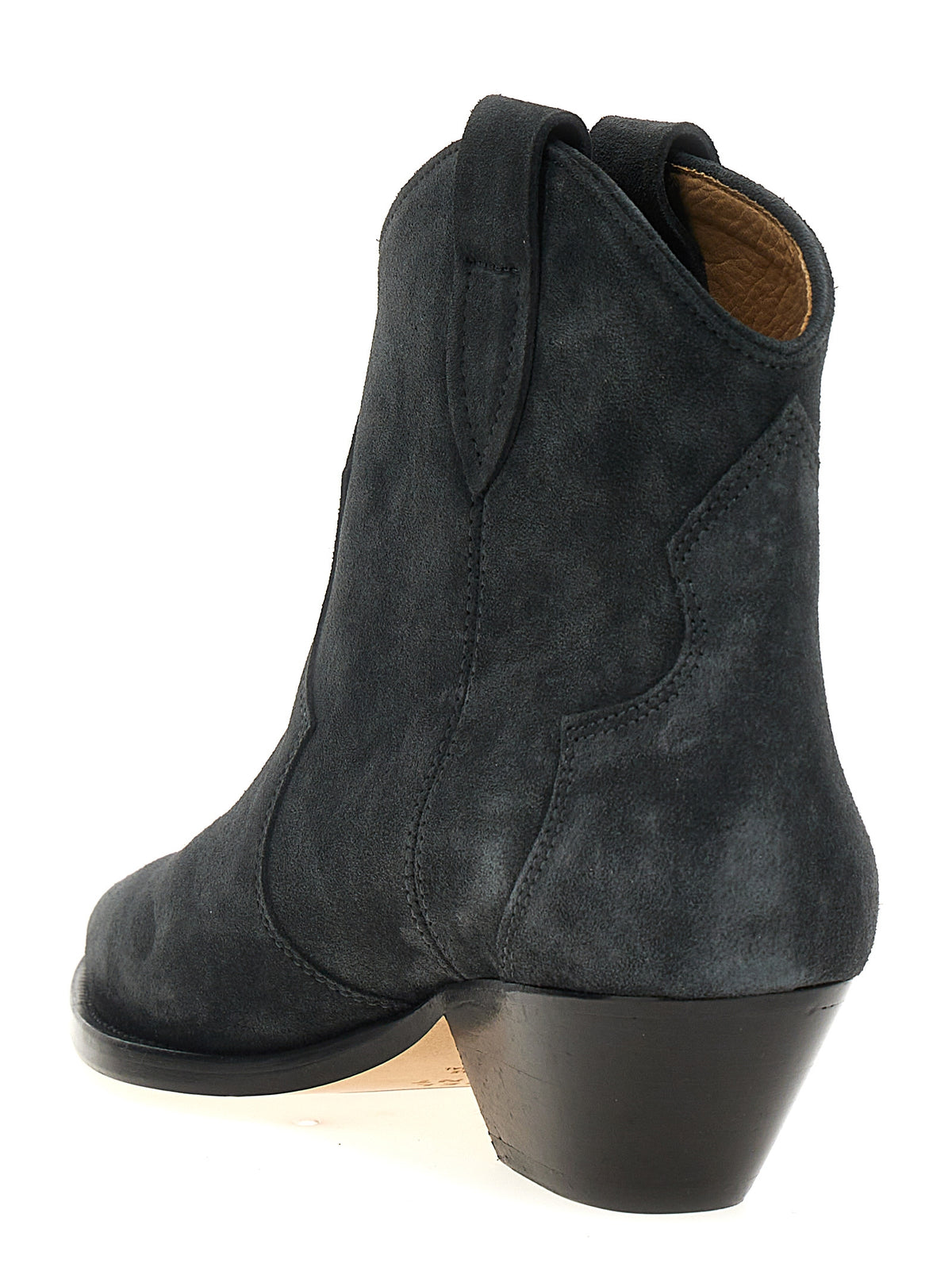 Isabel Marant Women's Bos Taurus Calf Suede Leather Cuban Ankle Chelsea Boots - Black
