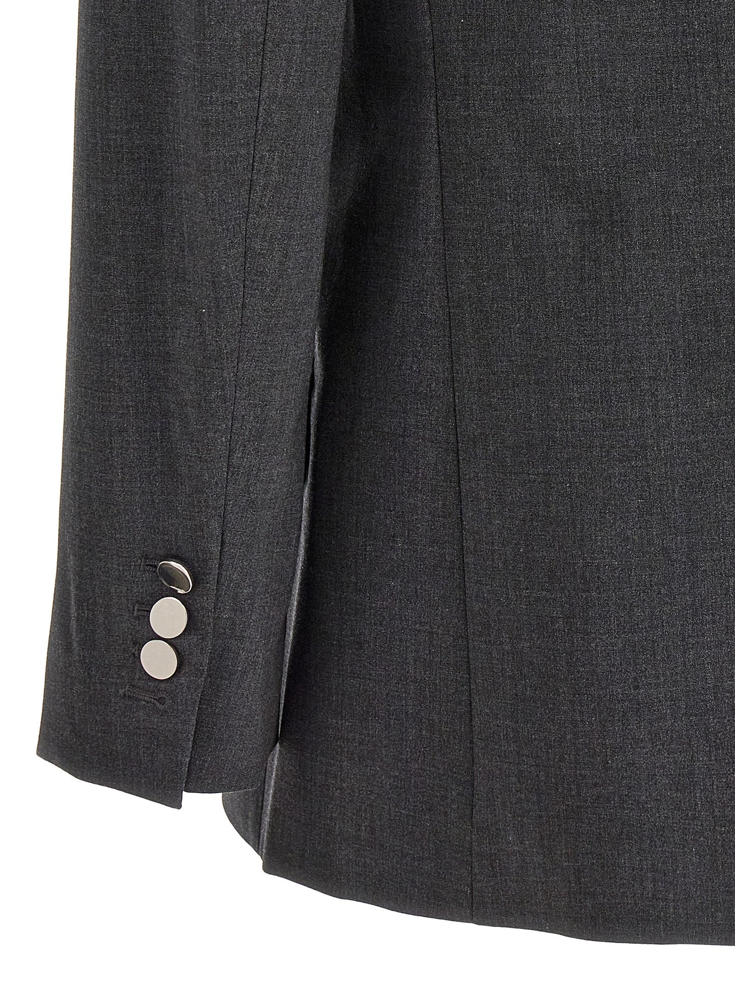 Blazer by Theory for women in wool gray showcases a discerning silhouette, elegantly detailed with a sophisticated and premium for a truly discerning finish.