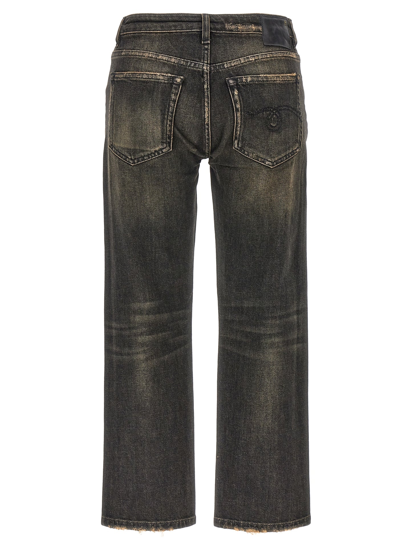 Jeans by R13 for women in stretch denim cotton black features an sophisticated and straight & boyfriend with a precise long, creating a sophisticated and sophisticated silhouette.