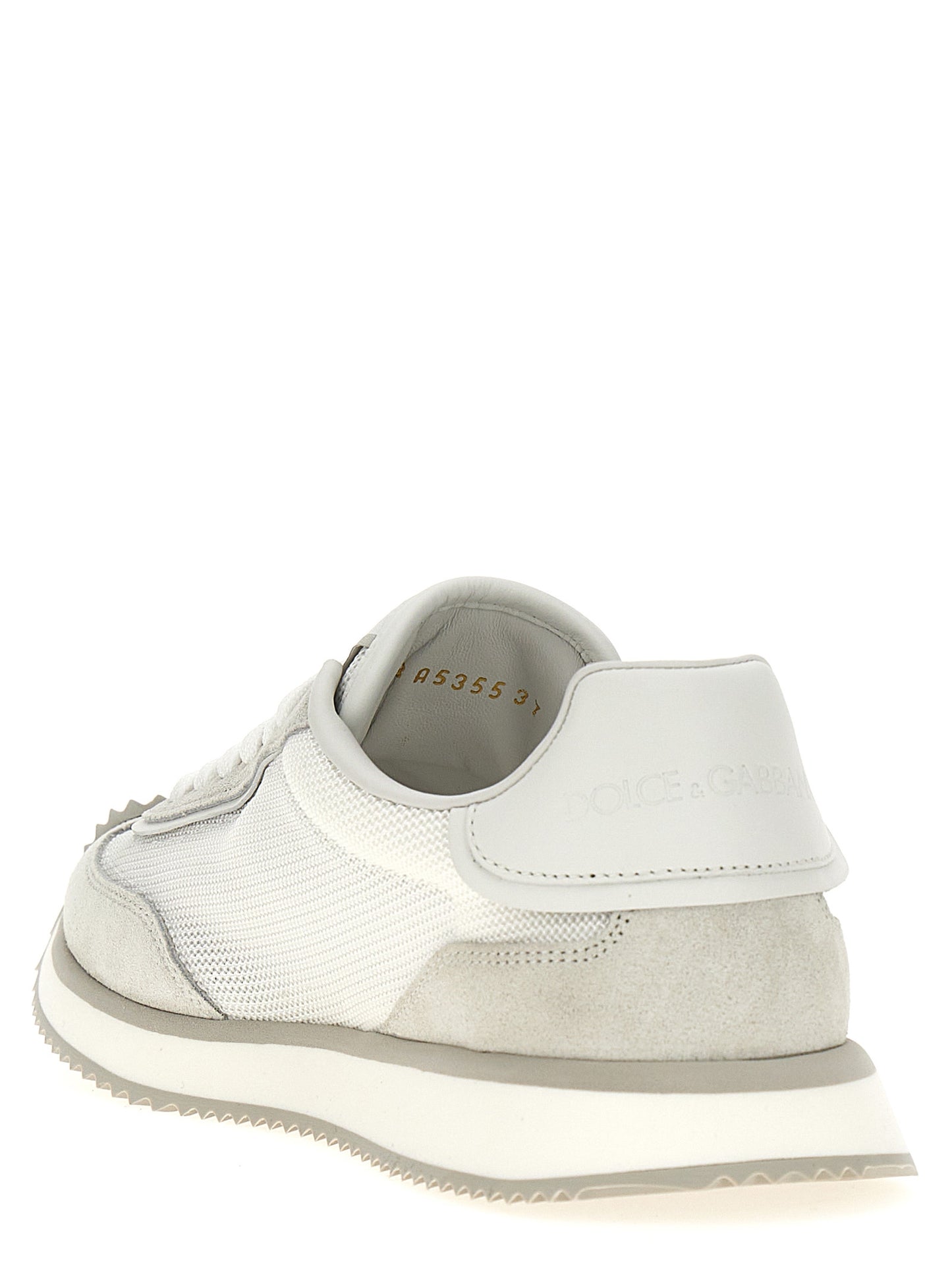 Athletic Sneakers by Dolce & Gabbana for women in calfskin leather & polyester white features an timeless silhouette from the Women's Athletic Calfskin Leather & Polyester Sneakers collection, showcasing a timeless athletic style for a timeless look.
