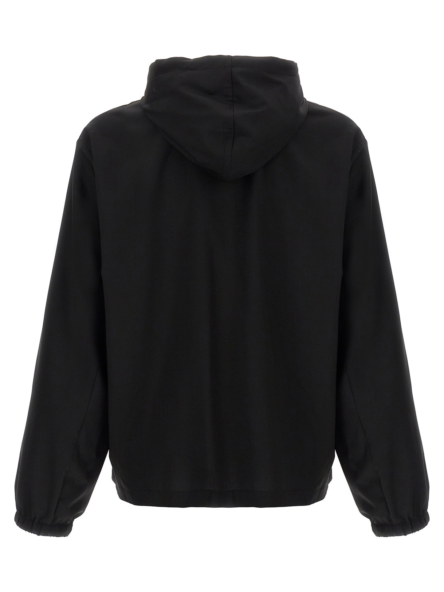Sweatshirt Hoodie by Givenchy for men in virgin wool black features a edgy silhouette, detailed with a edgy hooded neckline and for a refined finish.
