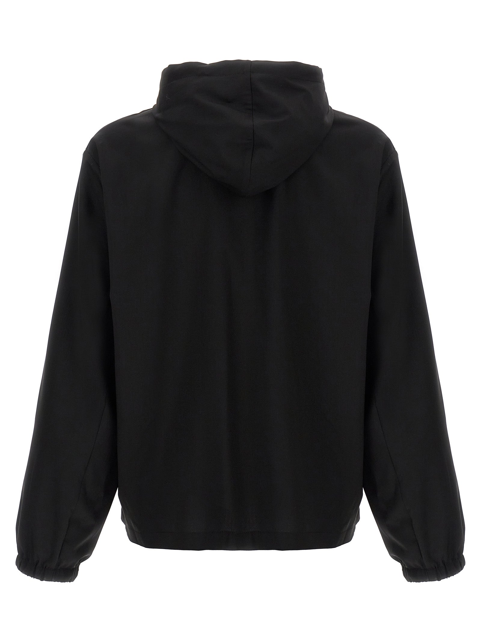 Sweatshirt Hoodie by Givenchy for men in virgin wool black features a edgy silhouette, detailed with a edgy hooded neckline and for a refined finish.