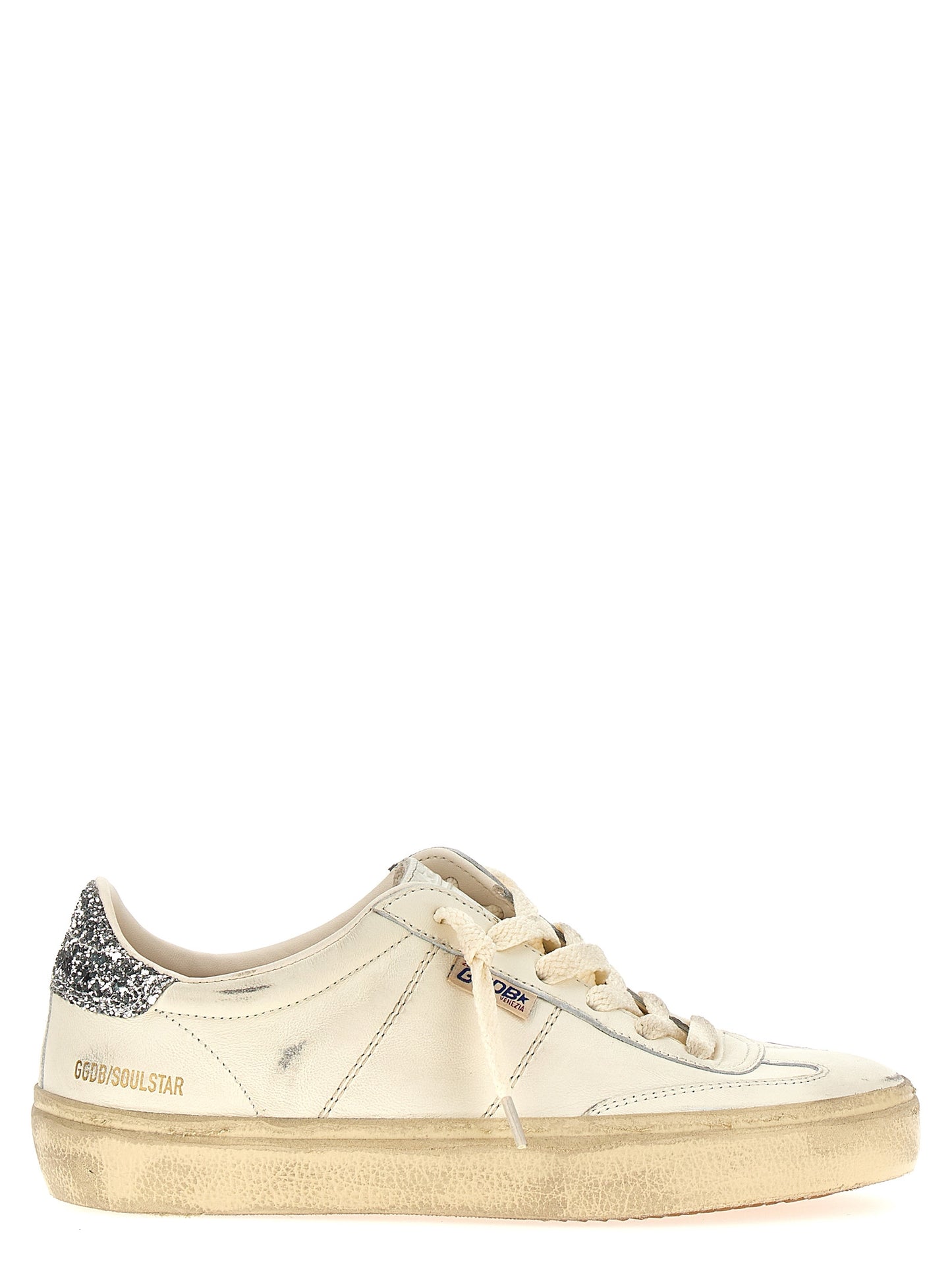 Sneakers by Golden Goose for women in lamb leather white features a chic design, perfectly showcasing the chic low-top style of this Star Women's Low Top Lamb Leather Sneakers.