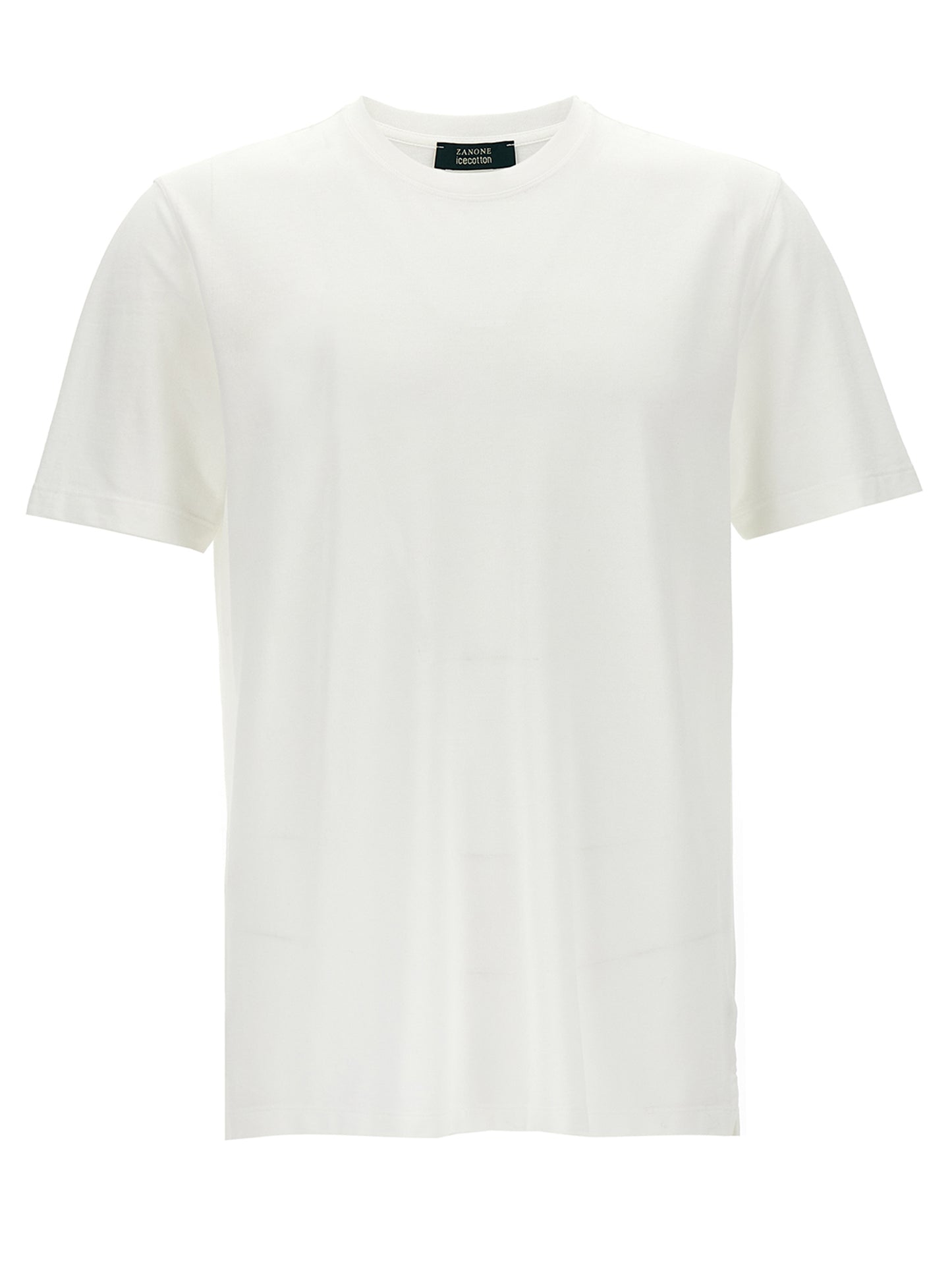 T-Shirt by ZANONE for men in cotton white features an edgy silhouette, meticulously detailed with a sophisticated and for a truly edgy finish.