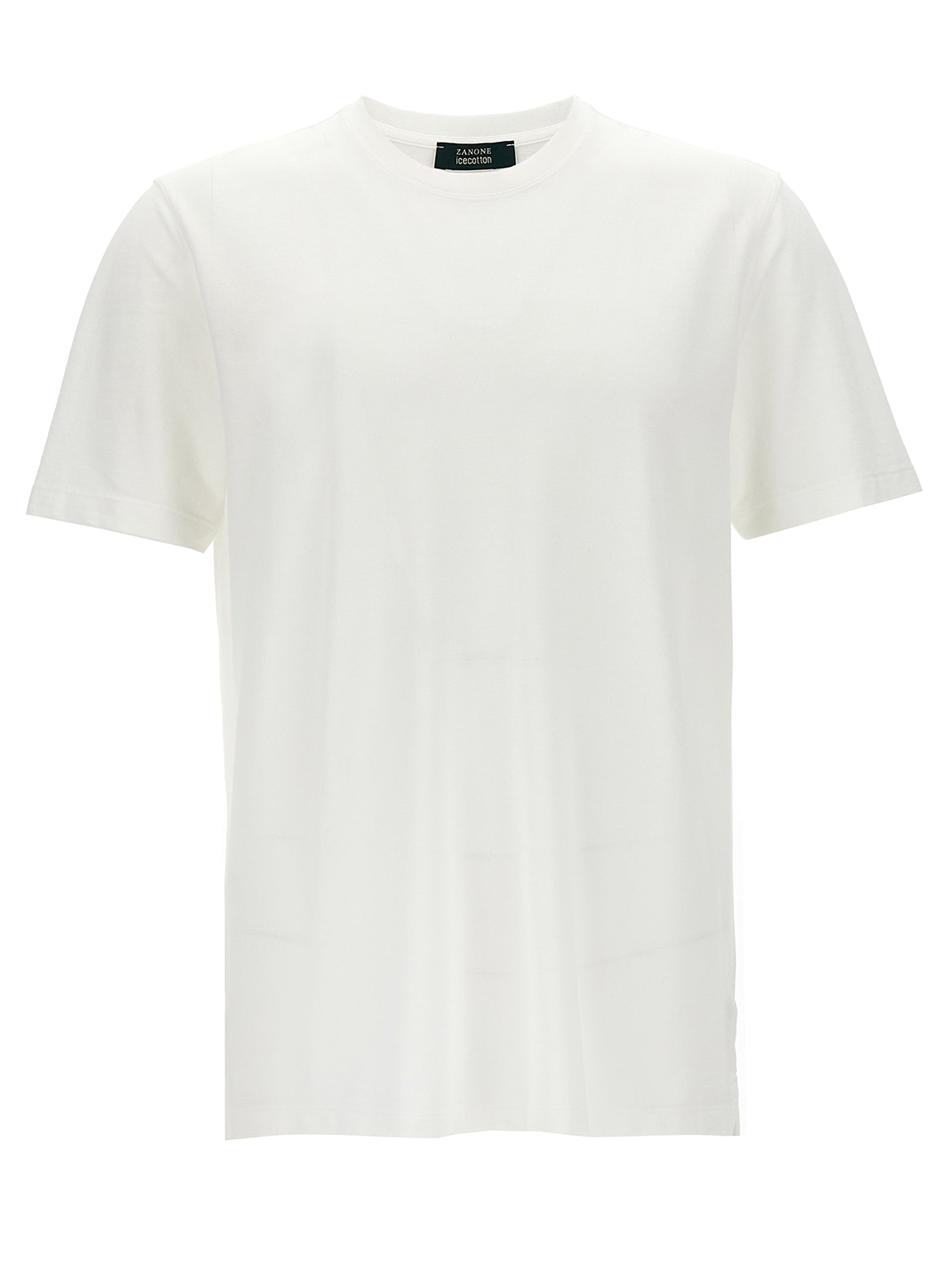 T-Shirt by ZANONE for men in cotton white features an edgy silhouette, meticulously detailed with a sophisticated and for a truly edgy finish.