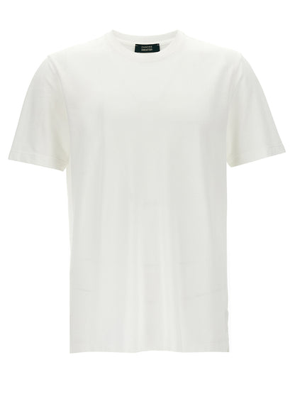 T-Shirt by ZANONE for men in cotton white features an edgy silhouette, meticulously detailed with a sophisticated and for a truly edgy finish.