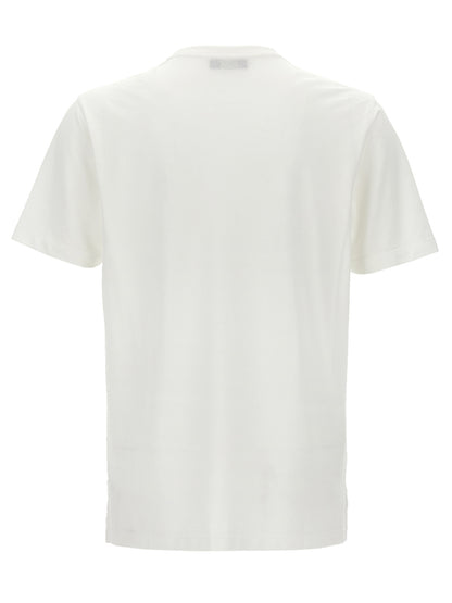 T-Shirt by ZANONE for men in cotton white features a plush silhouette, showcasing a sophisticated and for a truly plush finish.
