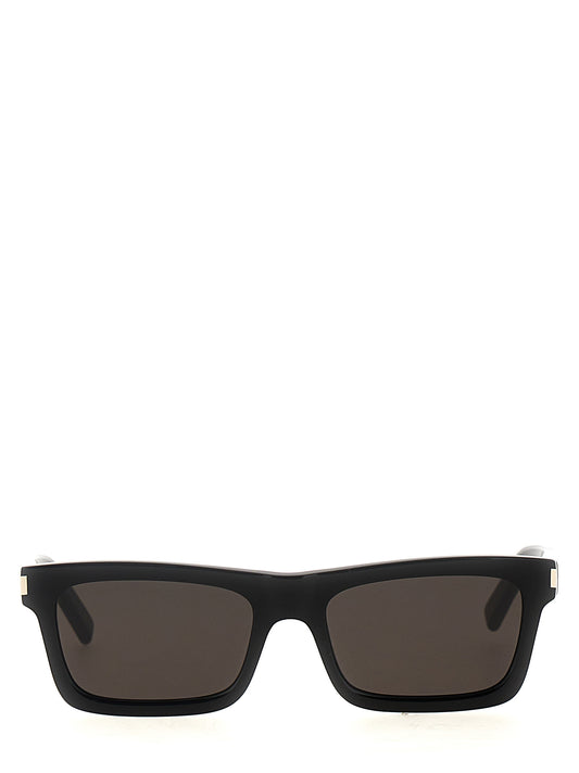 Sunglasses by Saint Laurent for men in wool and black featuring an stylish with a sophisticated black coloured frame finish and high-performance .