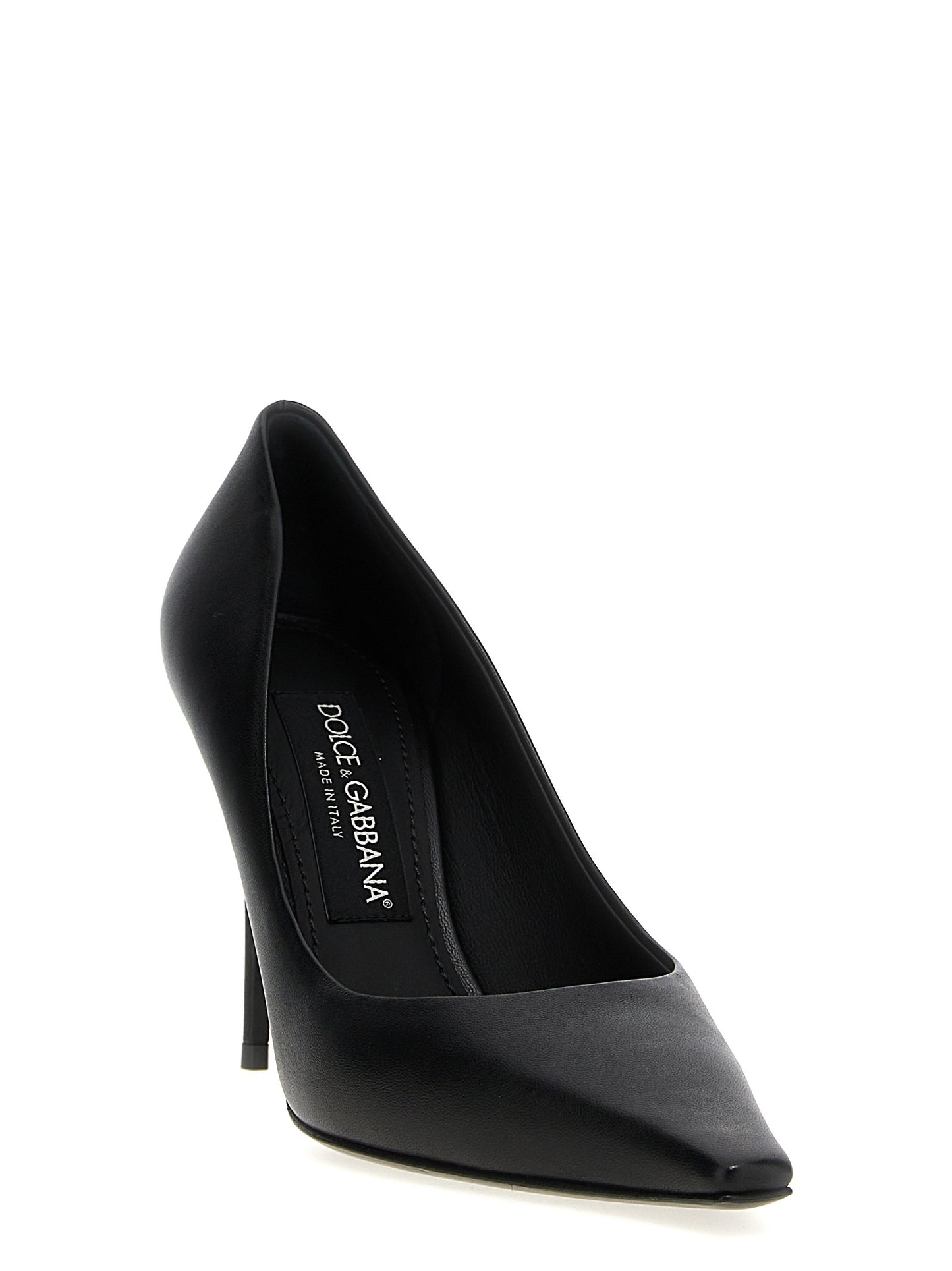 High-Heel Pumps Heels by Dolce & Gabbana for women in plush lamb leather black features a effortlessly chic Women's Plush Lamb Leather High-Heel Pumps Heels design with a sophisticated high-heel and elegant .