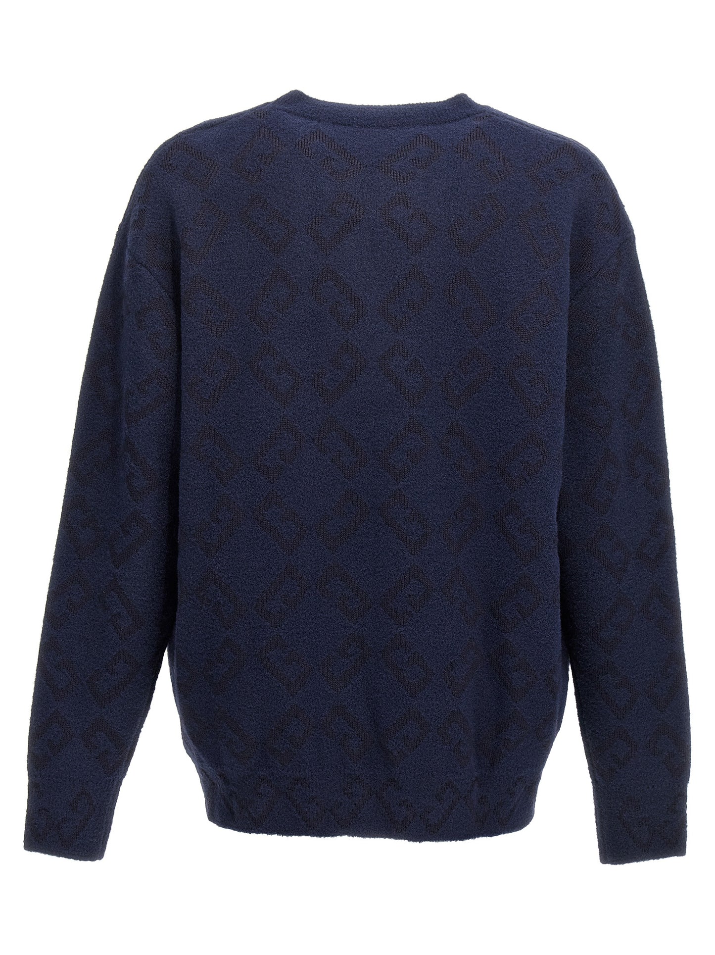 Cardigan by Givenchy for men in polyamide wool blue features an impeccable silhouette, showcasing a sophisticated crew neckline and detail for a truly impeccable finish.