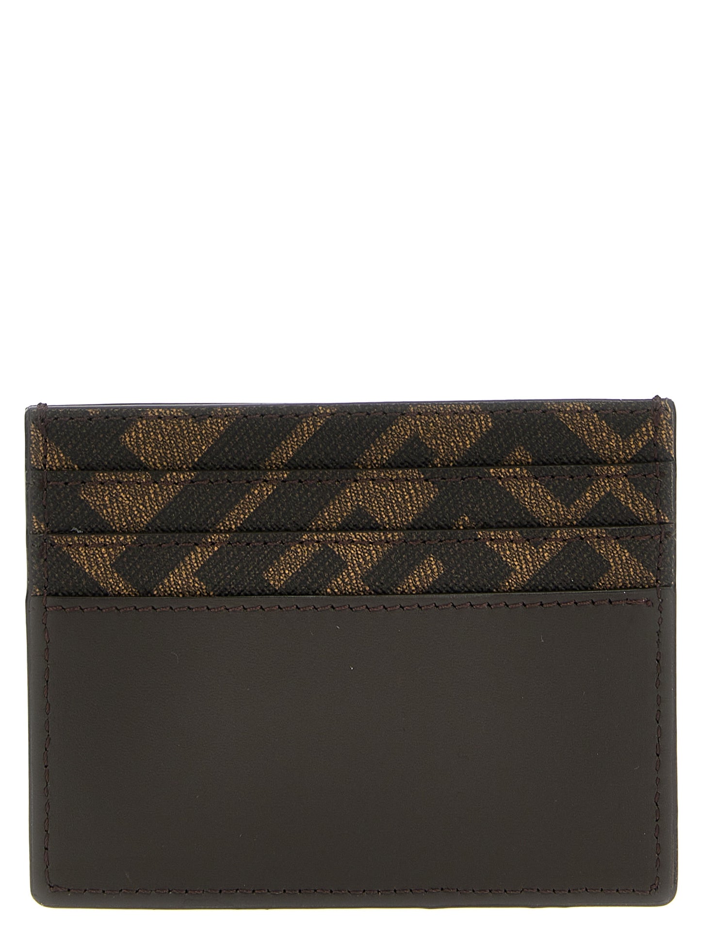 Cardholder Card Case by Fendi for men in bos taurus calf leather brown, patterned & print features an refined design, elegantly showcasing the refined Bos Taurus Calf Leather Cardholder Card Case aesthetic while integrating sophisticated card-organization.