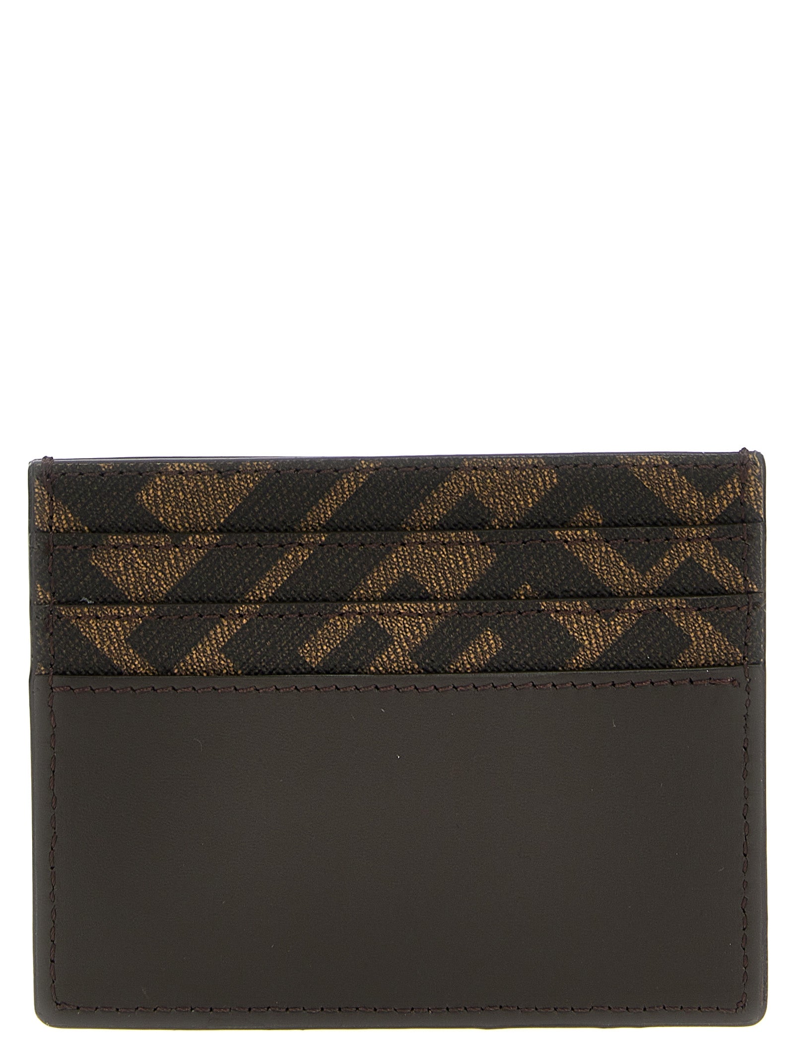 Cardholder Card Case by Fendi for men in bos taurus calf leather brown, patterned & print features an refined design, elegantly showcasing the refined Bos Taurus Calf Leather Cardholder Card Case aesthetic while integrating sophisticated card-organization.