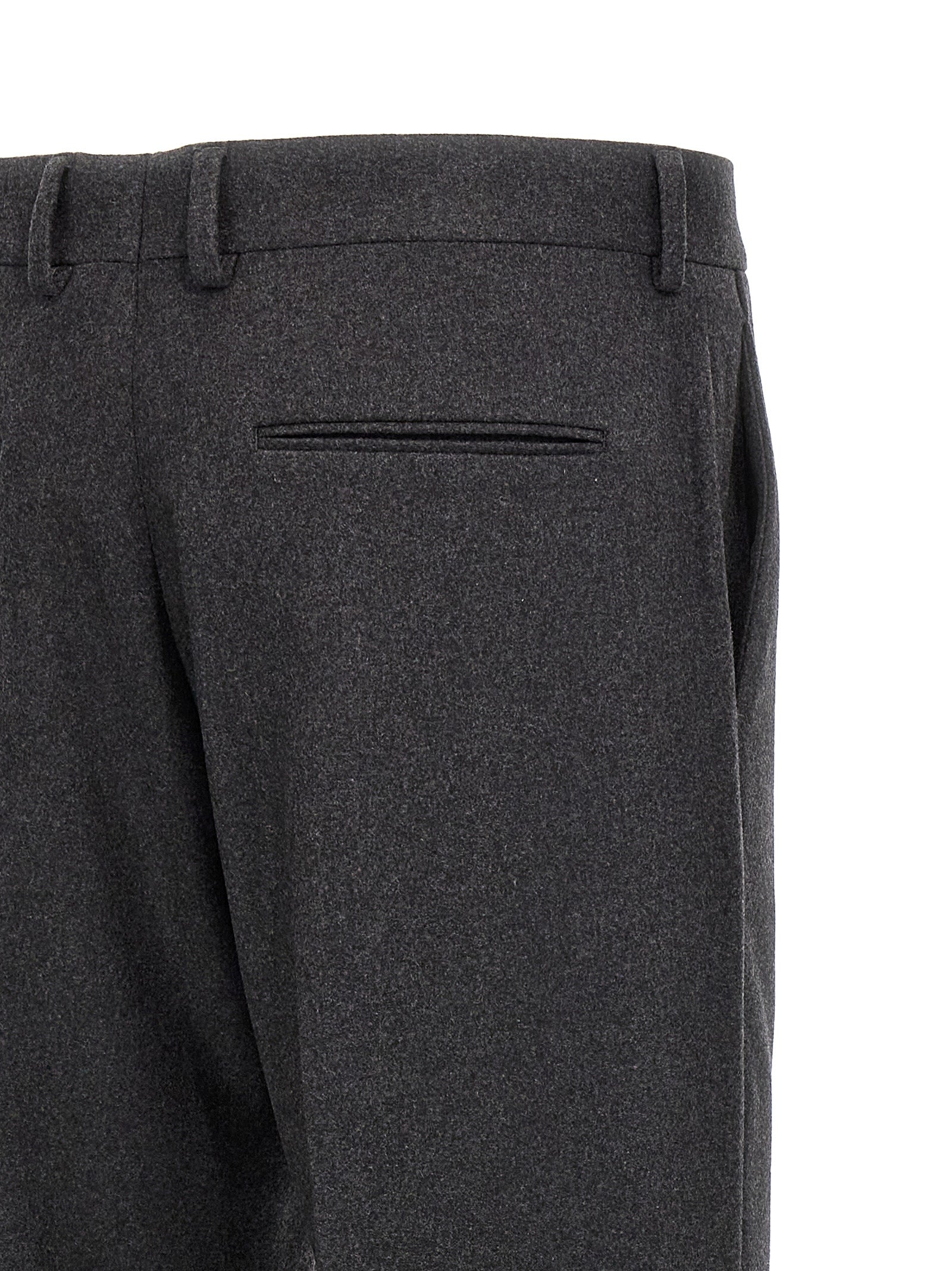 Casual Pants by Fendi for men in cashmere gray features an sophisticated and straight-leg with a precise long, creating a sophisticated and sophisticated silhouette.
